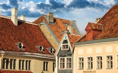 Fototapeta na wymiar Riga, capitale della Lettonia, centro storico