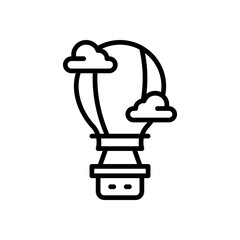air balloon icon for your website, mobile, presentation, and logo design.