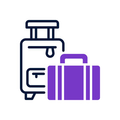 luggage icon for your website, mobile, presentation, and logo design.