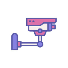 cctv icon with filled color style
