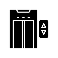 elevator icon with glyph style