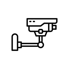 cctv icon with line style