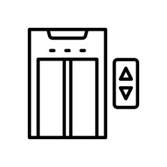 elevator icon with line style