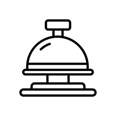 hotel bell icon with line style