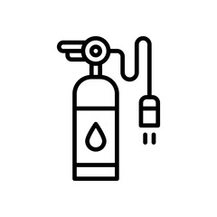 fire extinguishing icon with line style