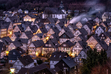 Historical Alter Flecken half-timbered houses - Freudenberg, Germany 