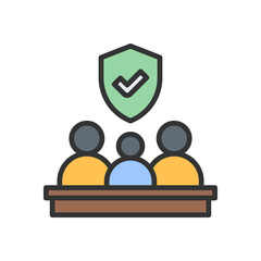 family insurance icon for your website, mobile, presentation, and logo design.