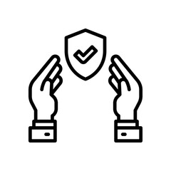 life insurance icon for your website, mobile, presentation, and logo design.