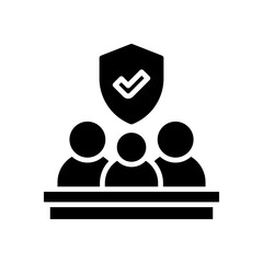 family insurance icon for your website, mobile, presentation, and logo design.