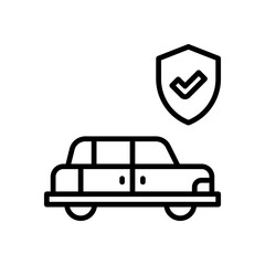 car insurance icon for your website, mobile, presentation, and logo design.