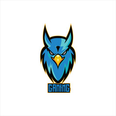 eagle head gaming logo mascot