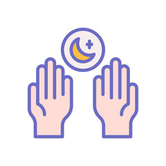 pray icon for your website design, logo, app, UI. 