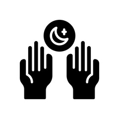 pray icon for your website design, logo, app, UI. 