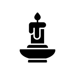 candle icon for your website design, logo, app, UI. 
