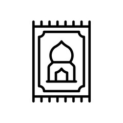 sajadah icon for your website design, logo, app, UI. 