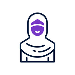muslimah icon for your website design, logo, app, UI. 