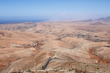 Vistas areas 4 de Fuerteventura islas canarias - obrazy, fototapety, plakaty