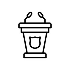 tribune icon for your website design, logo, app, UI. 