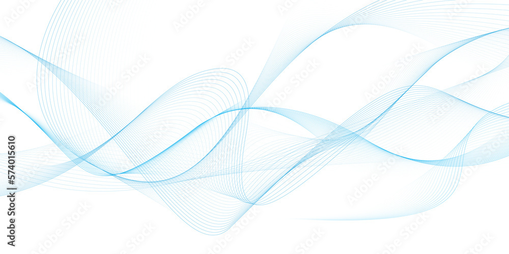 Aufkleber modern abstract glowing wave on white background. dynamic flowing wave lines design element. futuris