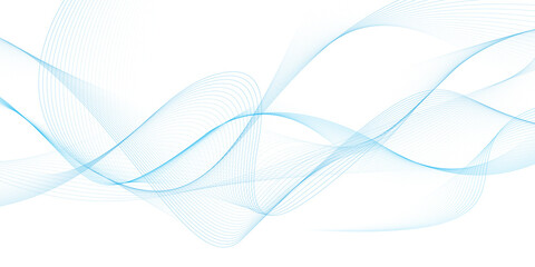 Modern abstract glowing wave on white background. Dynamic flowing wave lines design element. Futuristic technology and sound wave pattern. PNG file.