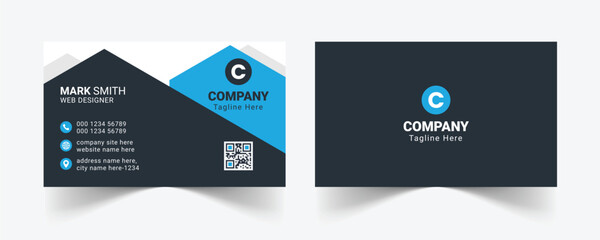 Corporate business card template, Modern business card design template, Clean professional business card template, visiting card, business card template.