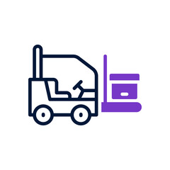forklift icon for your website design, logo, app, UI. 