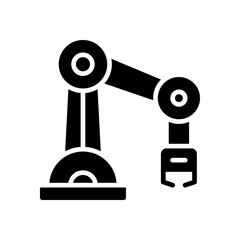 robot arm icon for your website design, logo, app, UI. 