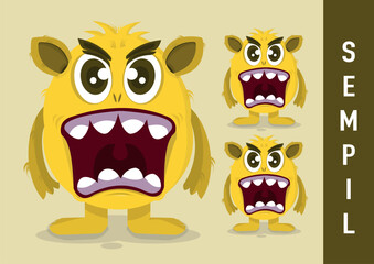 Cute monster character illustration design - SEMPIL