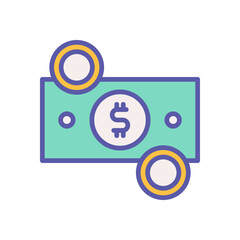 money icon for your website design, logo, app, UI. 