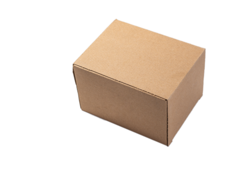 Closed cardboard box 