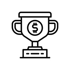 trophy icon for your website design, logo, app, UI. 