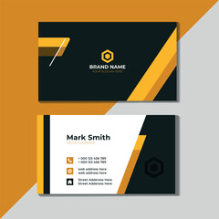 Corporate modern creative and clean business card template
