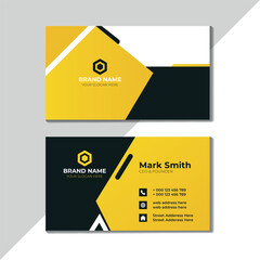 Corporate modern creative and clean business card template
