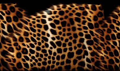  a leopard print pattern is shown in the dark room of a house.  generative ai