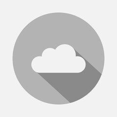 Color image of a cloud. Vector illustration