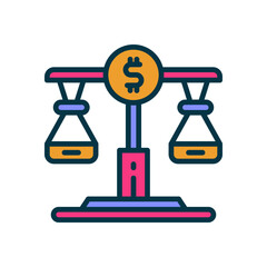 balance icon for your website, mobile, presentation, and logo design.