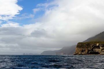 Foggy Coastline of Tasman National Park