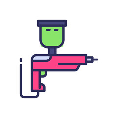spray gun icon for your website, mobile, presentation, and logo design.