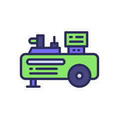 air compressor icon for your website, mobile, presentation, and logo design.