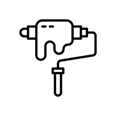 paint roller icon for your website, mobile, presentation, and logo design.