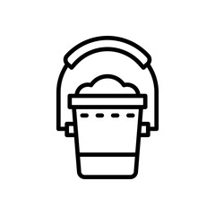 bucket icon for your website, mobile, presentation, and logo design.
