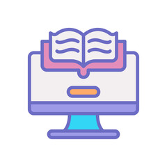 ebook icon for your website design, logo, app, UI. 