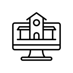 online education icon for your website design, logo, app, UI. 