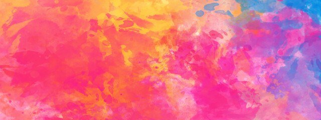 Abstract watercolor background colorful gradient ink, painted background texture. 