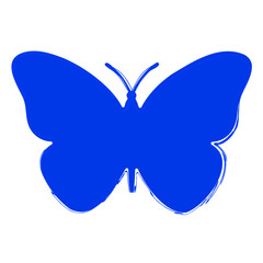 butterfly brush on white background, vector illustration.
