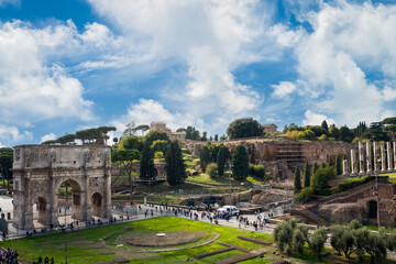 Obraz premium roman foro and Constantin arch