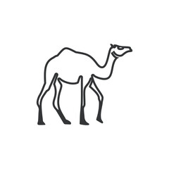 mono line camel  vector