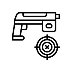 gun icon for your website design, logo, app, UI. 