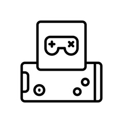 Obraz premium mobile gaming icon for your website design, logo, app, UI. 