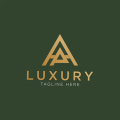 AP logo or PA Logo. luxury Logotype design for company.